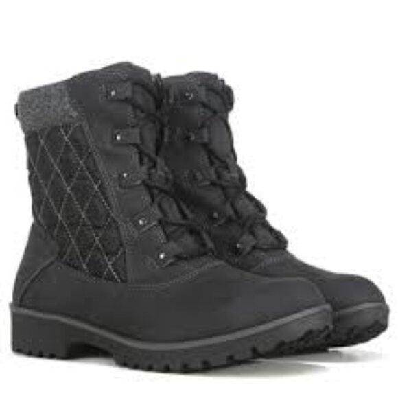 30-NIB JBU FARGO LACE UP SUMMIT WATERPROOF QUILTED BOOTS - Picture 4 of 7
